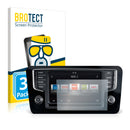 3x BROTECT AirGlass Matte Glass Screen Protector for Volkswagen Beetle 2014 Composition Media 6.5 2015