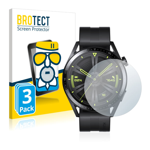 3x BROTECT Matte Screen Protector for Huawei Watch GT 3 (46 mm)