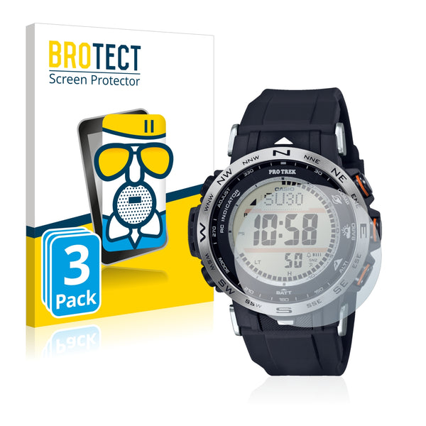 3x BROTECT Matte Screen Protector for Casio Pro Trek PRW-30-1AER