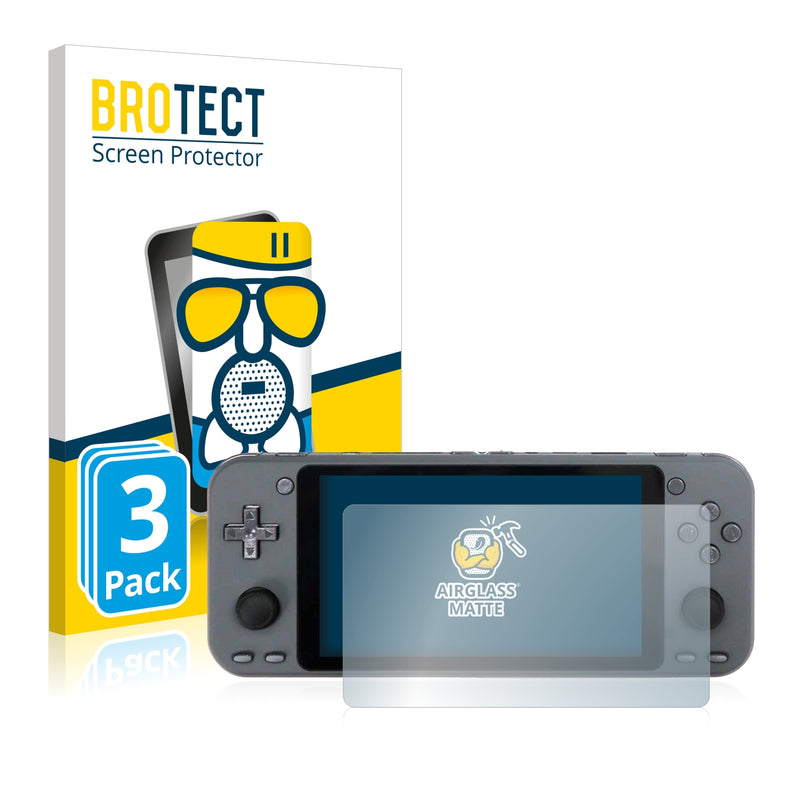 3x BROTECT AirGlass Matte Glass Screen Protector for Hardkernel Odroid-Go Super