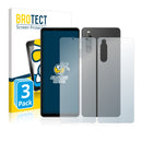 3x BROTECT AirGlass Matte Glass Screen Protector for Sony Xperia 10 IV (Front + Back)