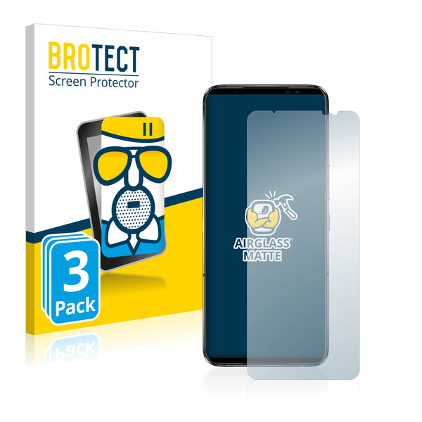 3x BROTECT AirGlass Matte Glass Screen Protector for Asus ROG Phone 6
