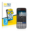 3x BROTECT AirGlass Matte Glass Screen Protector for Casio FX 991DE X
