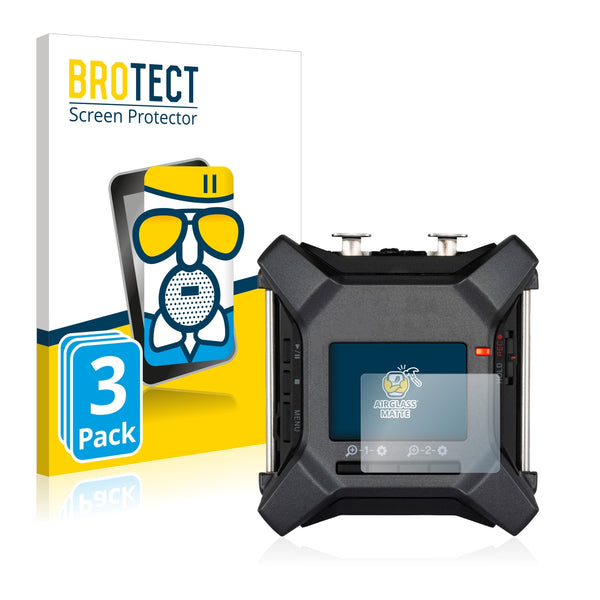 3x Anti-Glare Screen Protector for Zoom F3 field recorder