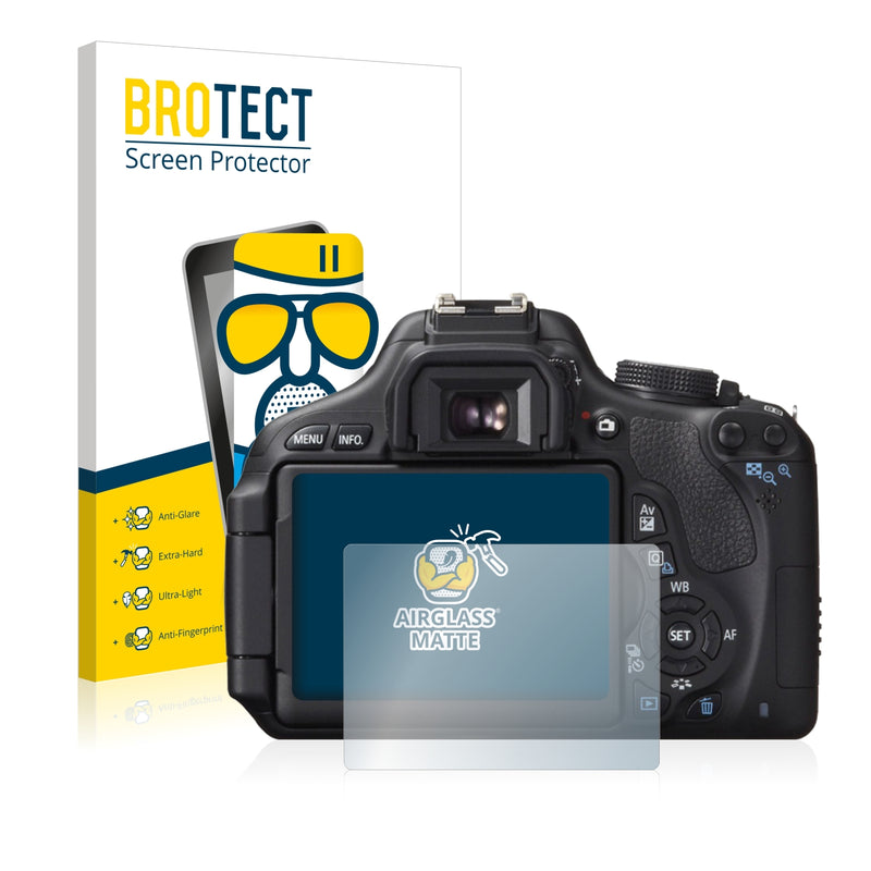 BROTECT AirGlass Matte Glass Screen Protector for Canon EOS 600D