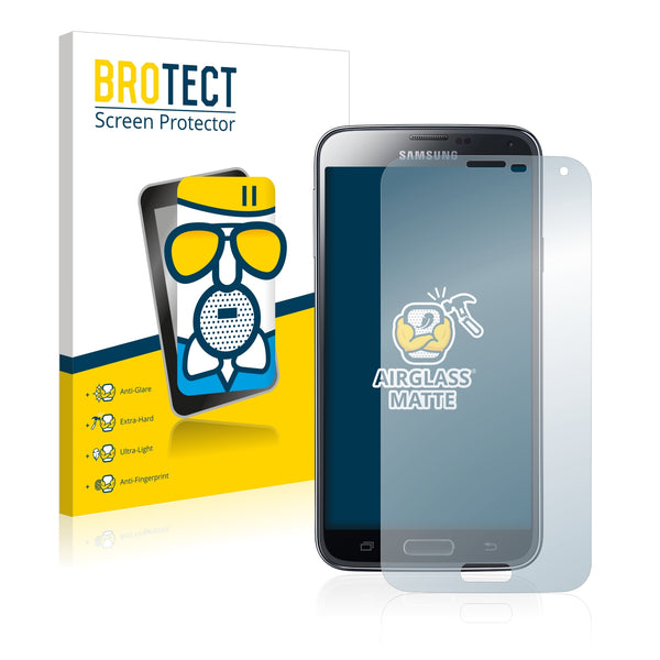 BROTECT AirGlass Matte Glass Screen Protector for Samsung Galaxy S5 SM-G900I SM-G900F