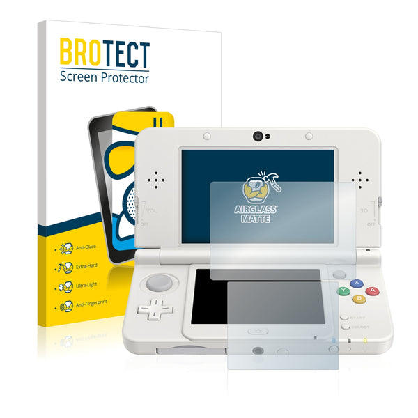 BROTECT AirGlass Matte Glass Screen Protector for Nintendo New 3DS