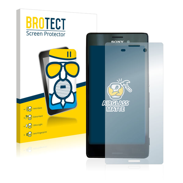 BROTECT AirGlass Matte Glass Screen Protector for Sony Xperia M4 Aqua