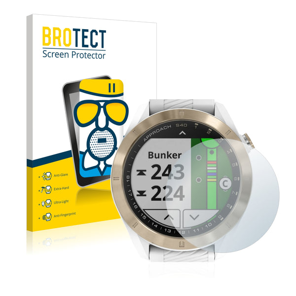 BROTECT AirGlass Matte Glass Screen Protector for Garmin Approach S40