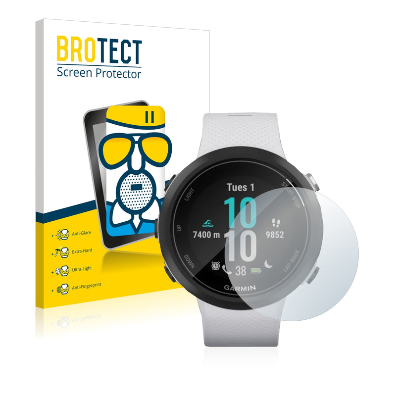 BROTECT AirGlass Matte Glass Screen Protector for Garmin Swim 2