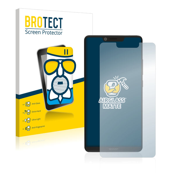 BROTECT AirGlass Matte Glass Screen Protector for Sharp Aquos D10