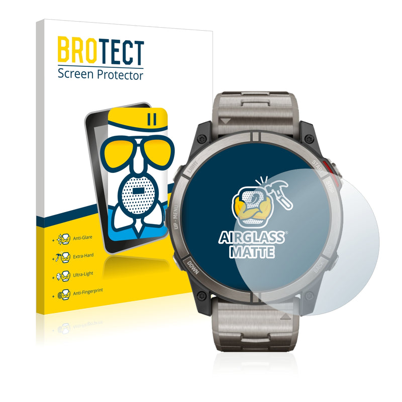 BROTECT AirGlass Matte Glass Screen Protector for Garmin quatix 7X