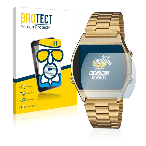 BROTECT AirGlass Matte Glass Screen Protector for Casio Retro B640WB