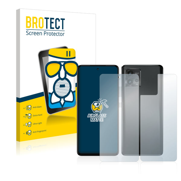 Anti-Glare Screen Protector for Motorola Moto G72 (Front & Back)