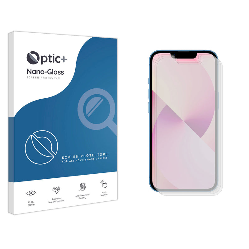 Optic+ Nano Glass Screen Protector for iPhone 13 Mini (3pk)