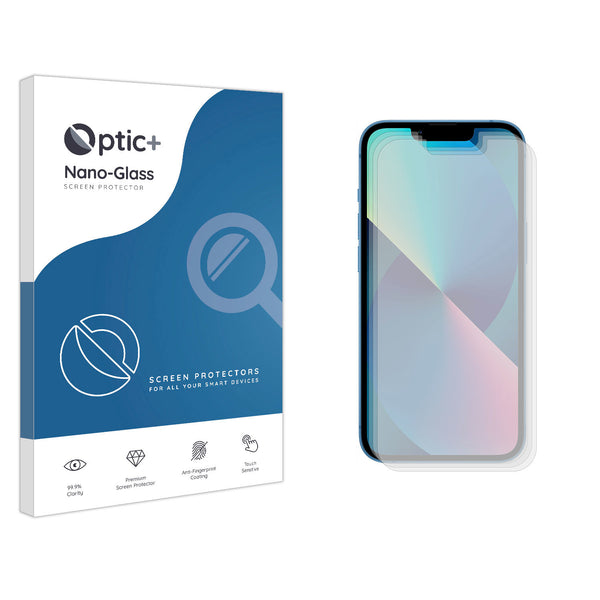 Optic+ Nano Glass Screen Protector for iPhone 13 (3pk)