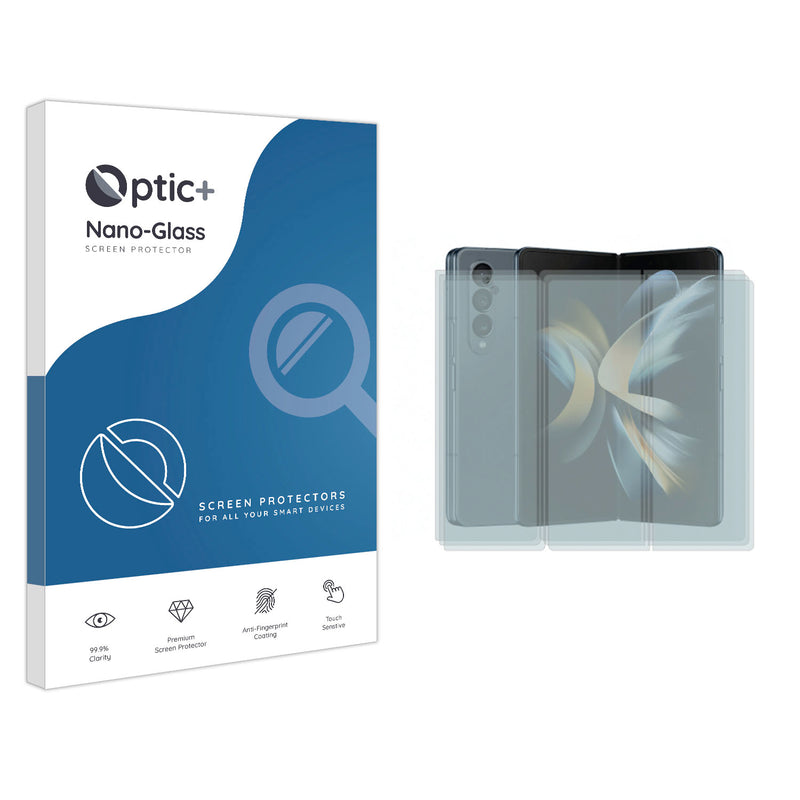 3pk Optic+ Nano Glass Screen Protector for Samsung Galaxy Fold 4